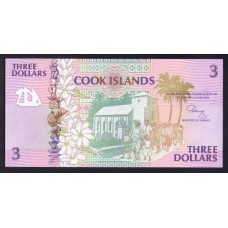 Кука острова 3 доллара 1993г.